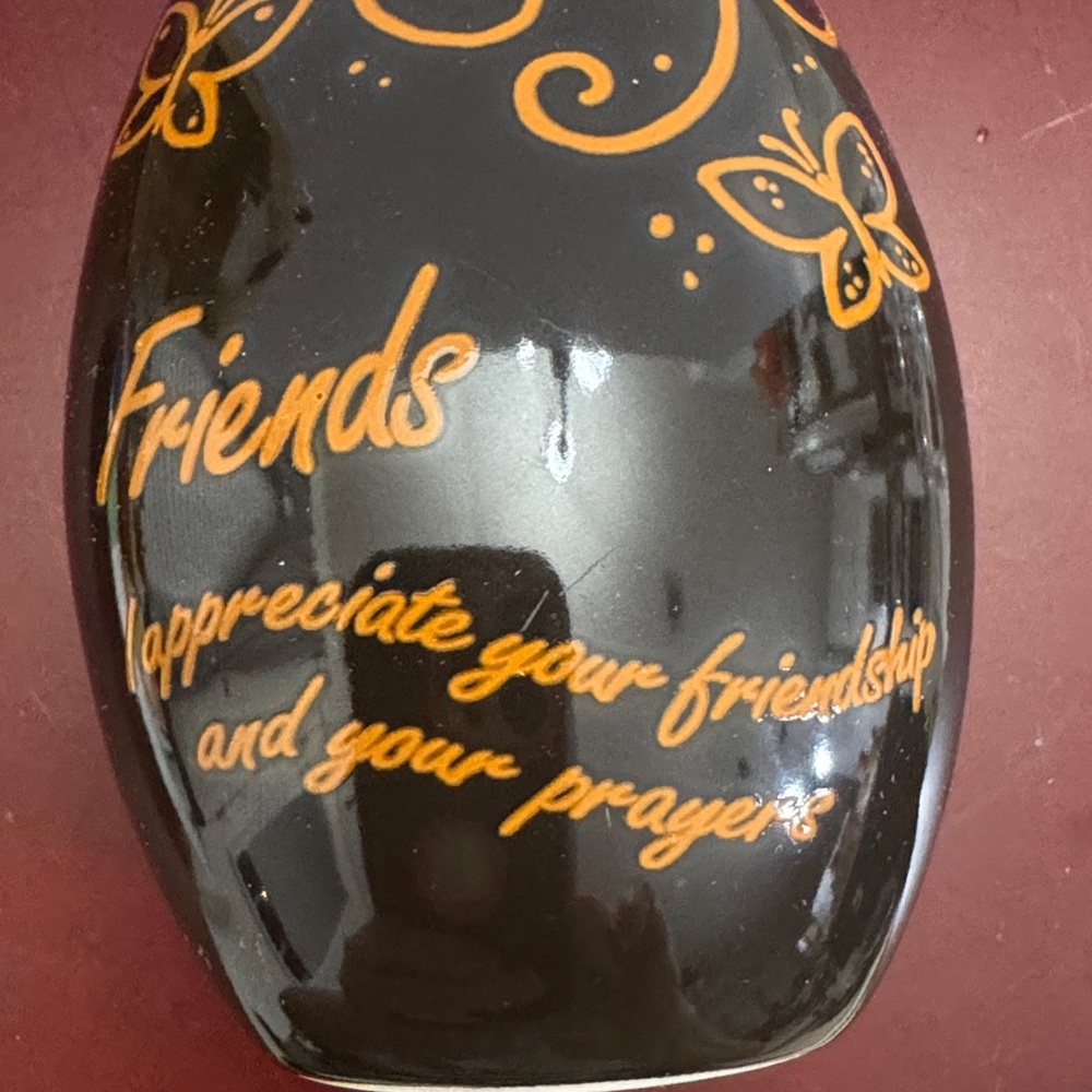 Vintage Carson Mini Vase with Lovely Friend Saying - Picture 2 of 9